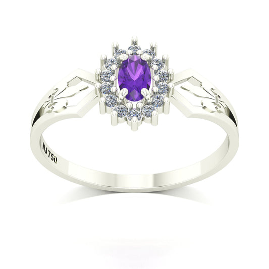 Anel de Formatura de Letras Lovely IV Ouro 18k