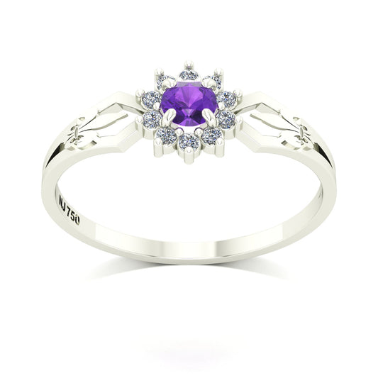 Anel de Formatura de Letras Lovely II Ouro 18k