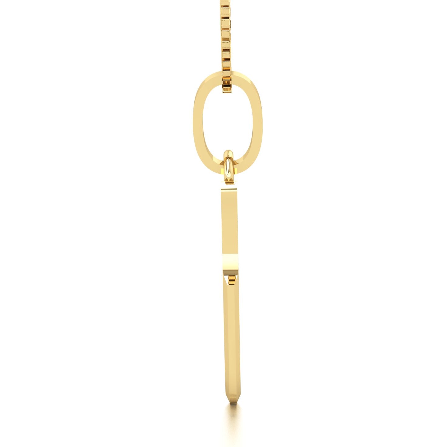 Pingente Lamina Bisturi em Ouro 18k