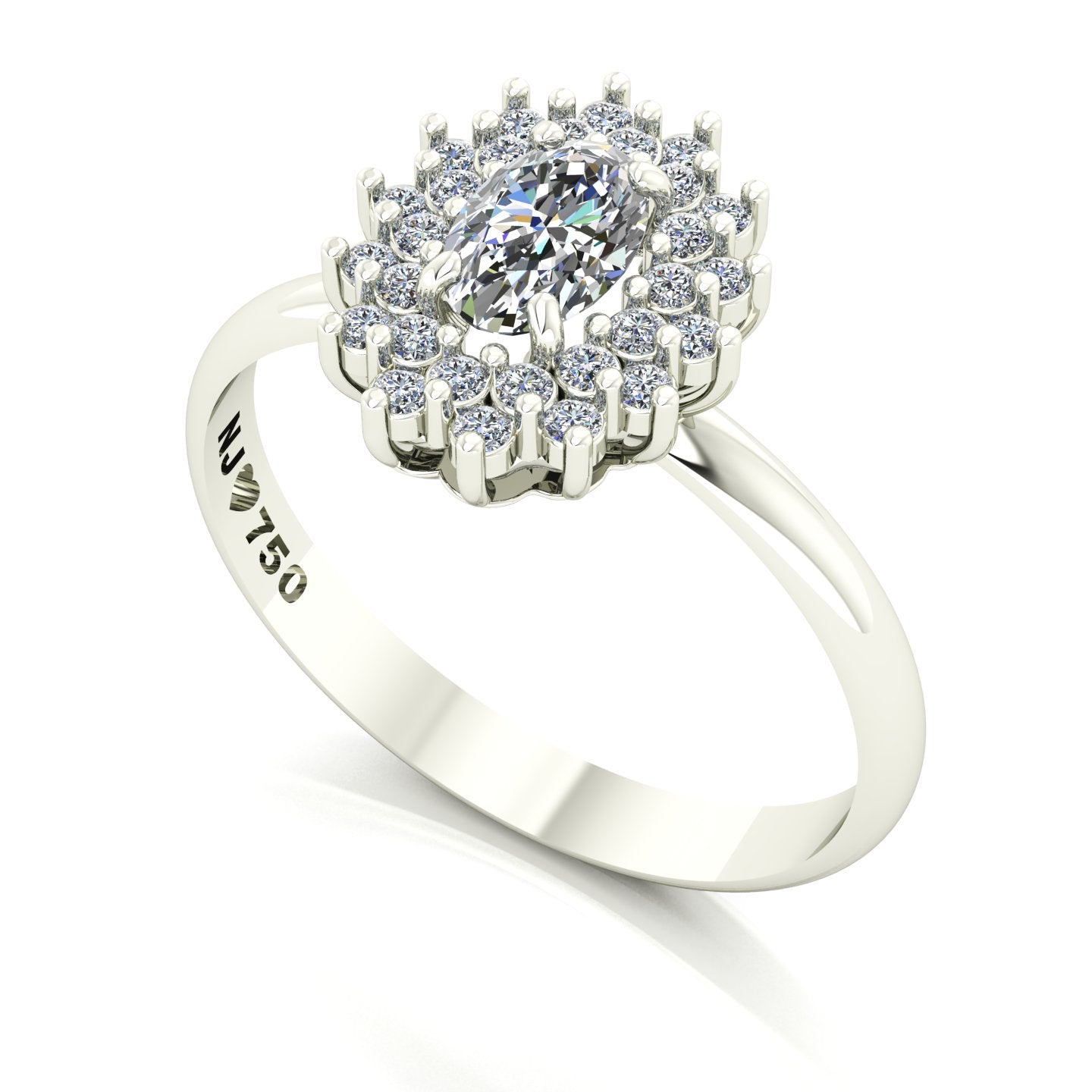 Anel de Noivado Radiant Ouro 18k