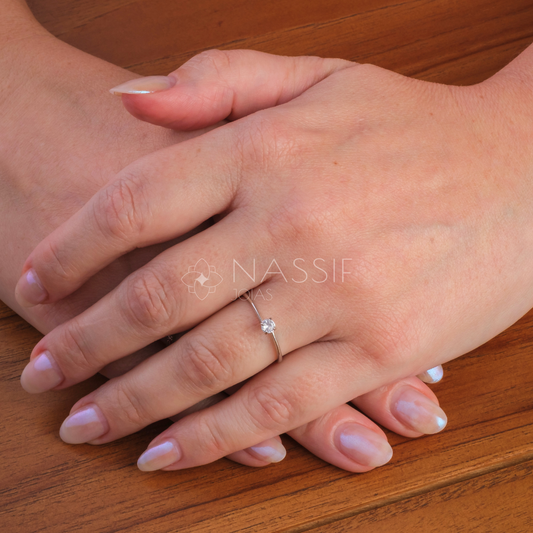 Anel de Noivado Serenity Ouro 18k