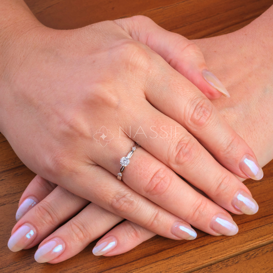 Anel de Noivado Promise Ouro 18k