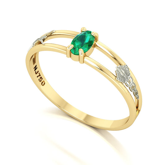 Anel de Formatura de Estética Nexus III Ouro 18k