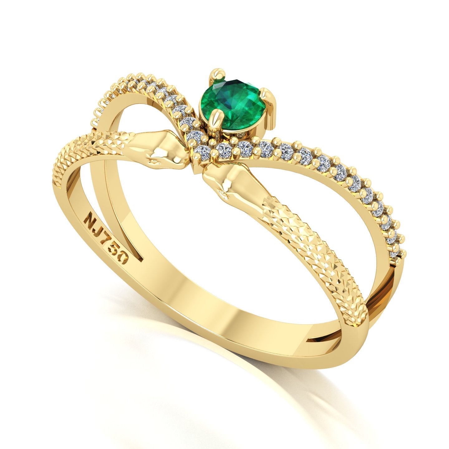 Anel de Formatura de Veterinária Vitalis Serpentis Ouro 18k