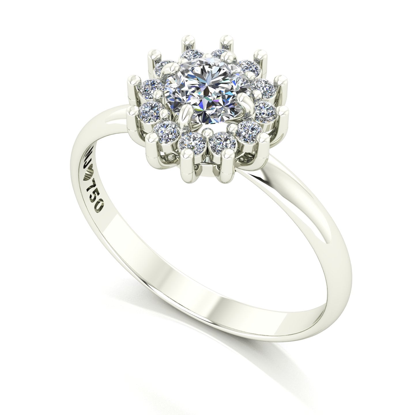 Anel de Noivado Big Joy Ouro 18k