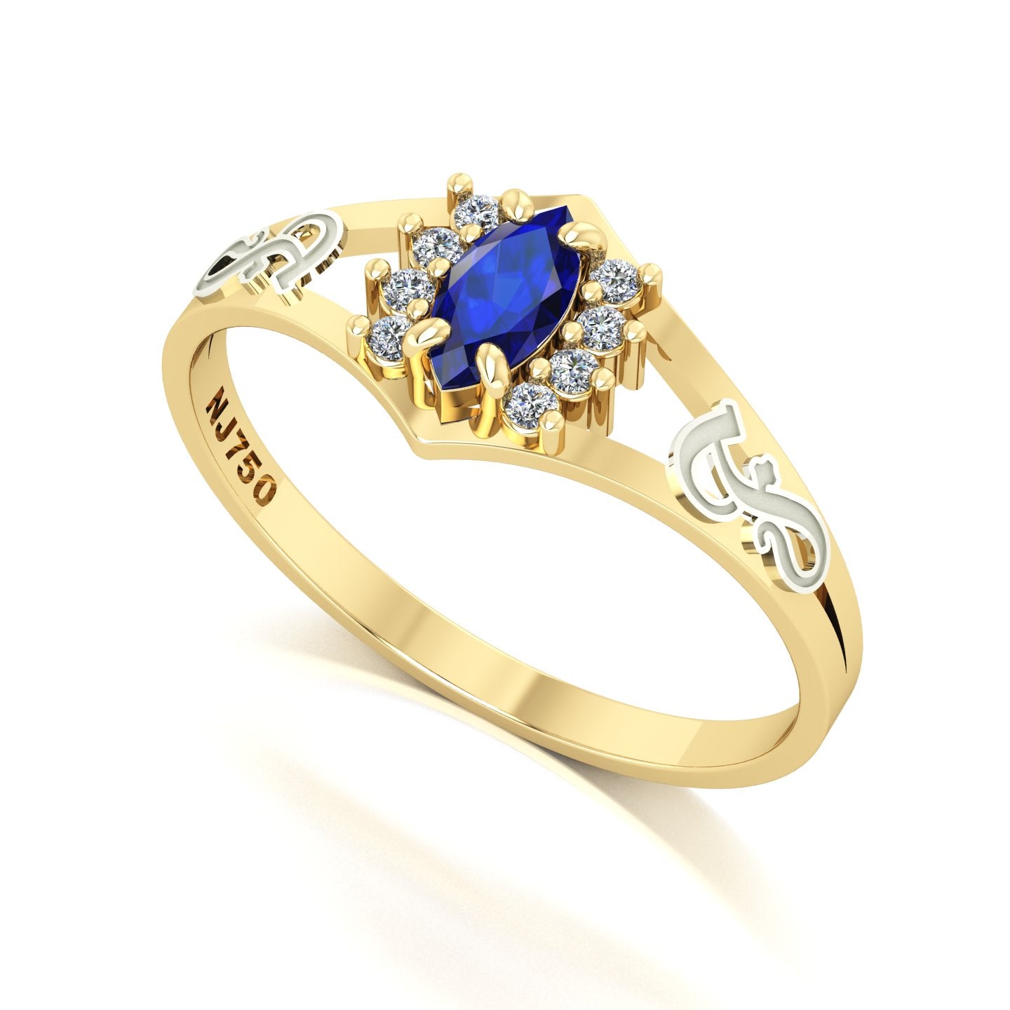 Anel de Formatura Fonoaudiologia Virtus Ouro 18k