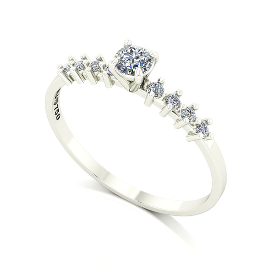 Anel de Noivado Spark Ouro 18k