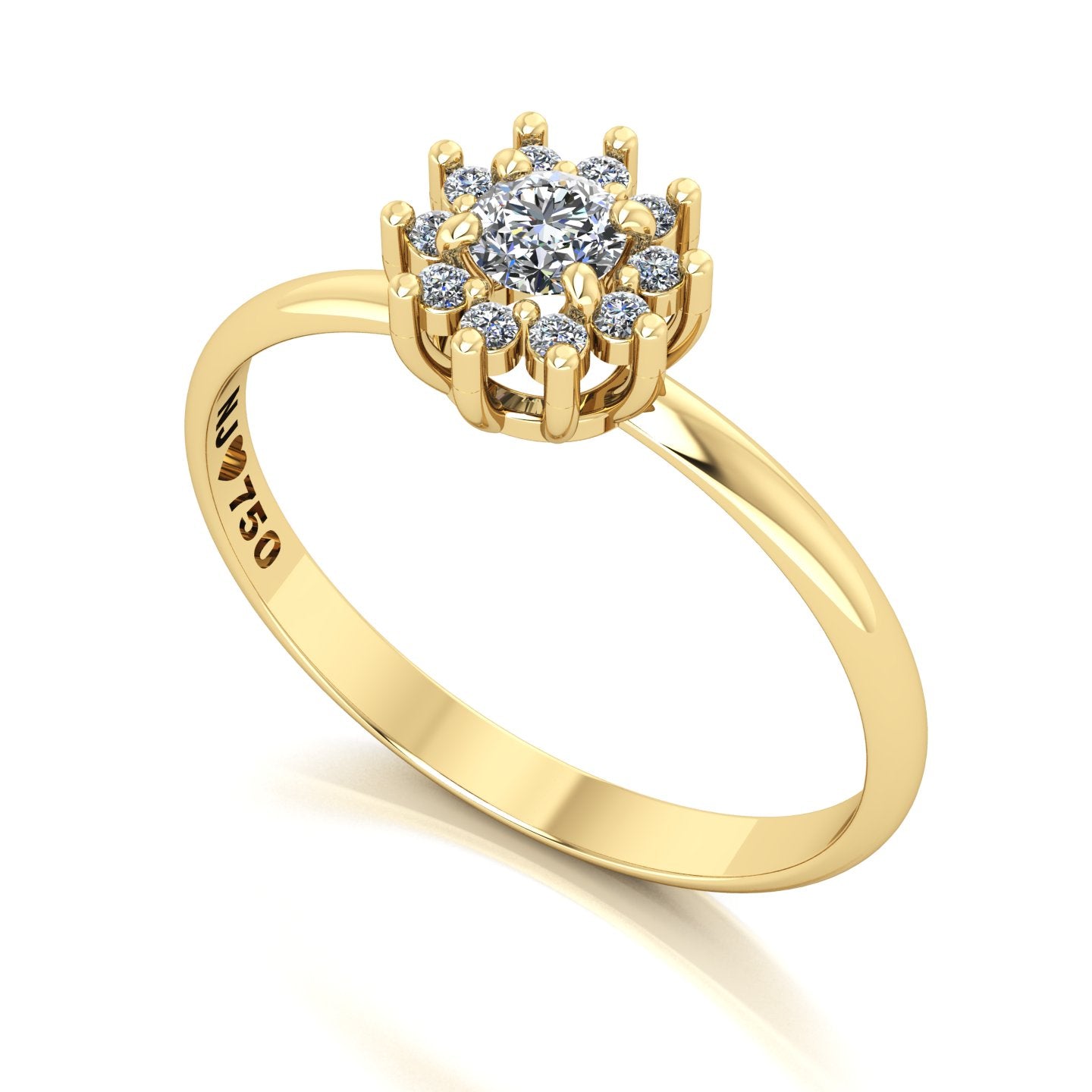 Anel de Noivado Joy Ouro 18k