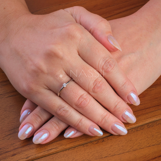 Anel de Noivado Charming Ouro 18k