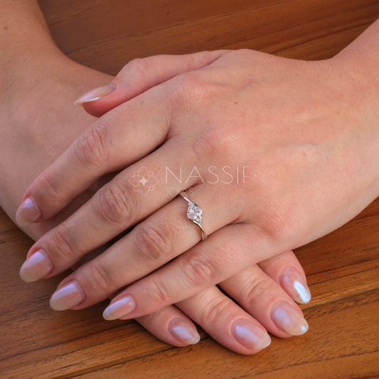 Anel de Noivado Harmony Ouro 18k