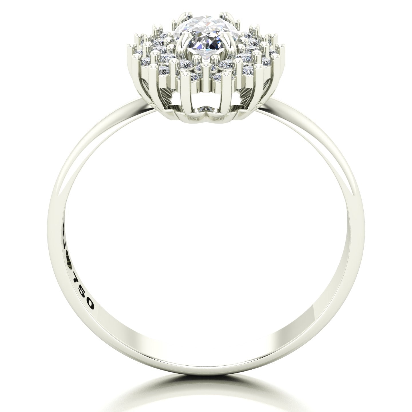 Anel de Noivado Radiant Ouro 18k