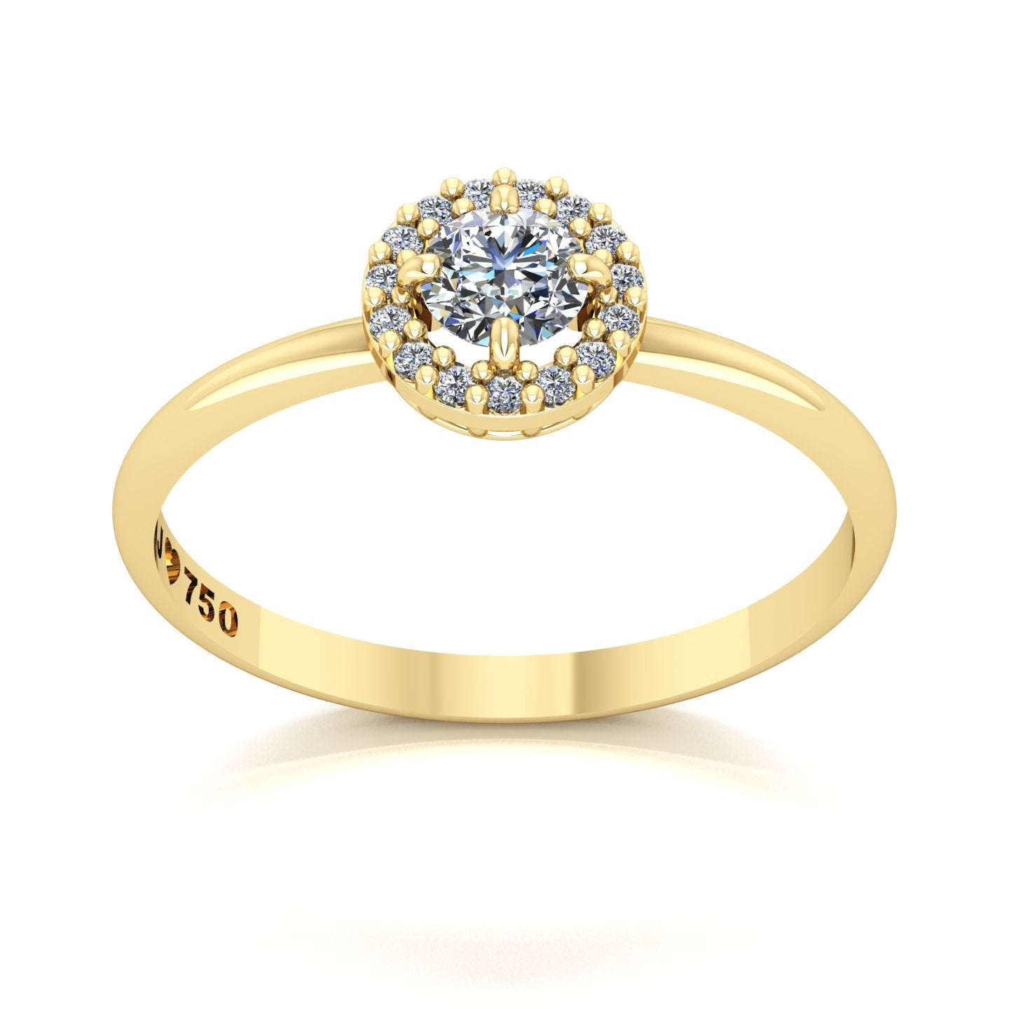 Anel de Noivado Destiny Ouro 18k
