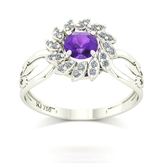 Anel de Formatura de Letras Magnus Flos II Ouro 18k