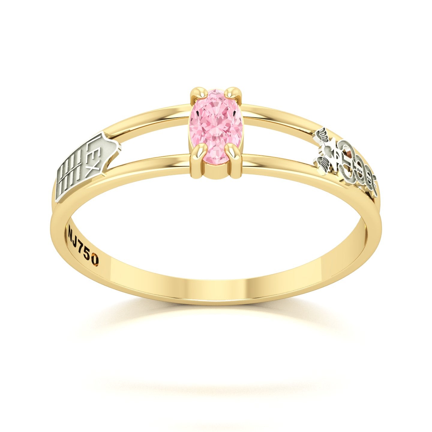 Anel de Formatura de Ciências Contábeis Nexus III Ouro 18k