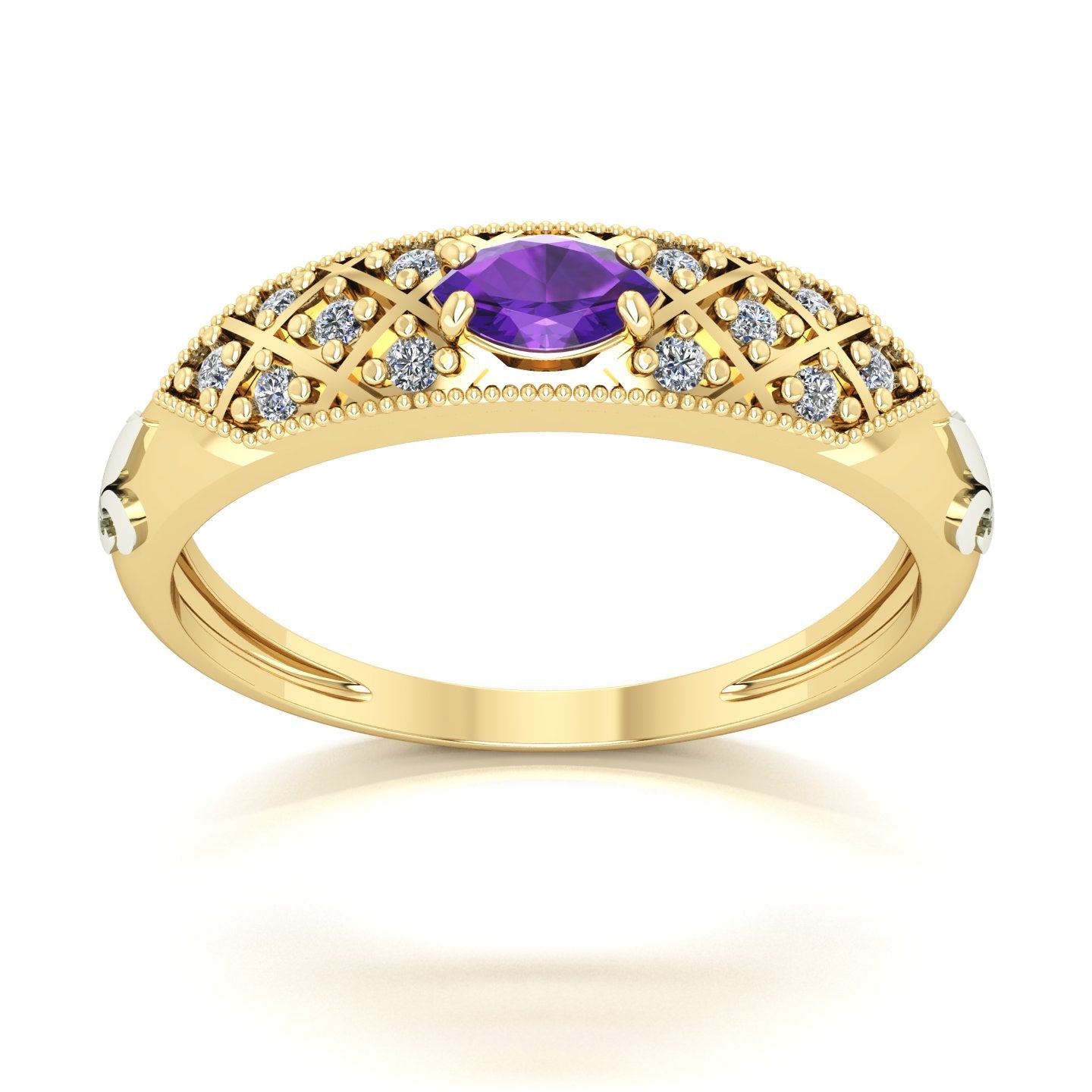 Anel de Formatura de Letras Classic Ouro 18k