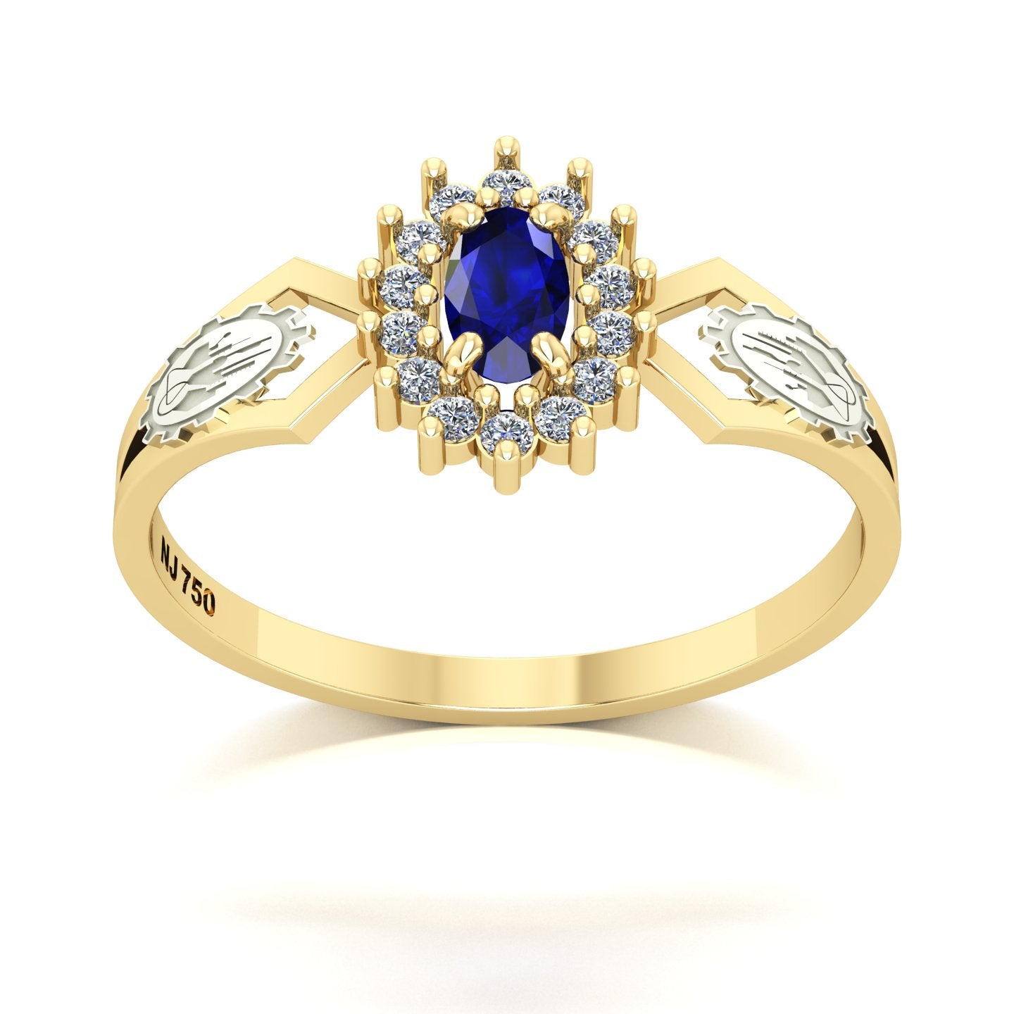 Anel de Formatura de Engenharia Química Lovely IV Ouro 18k