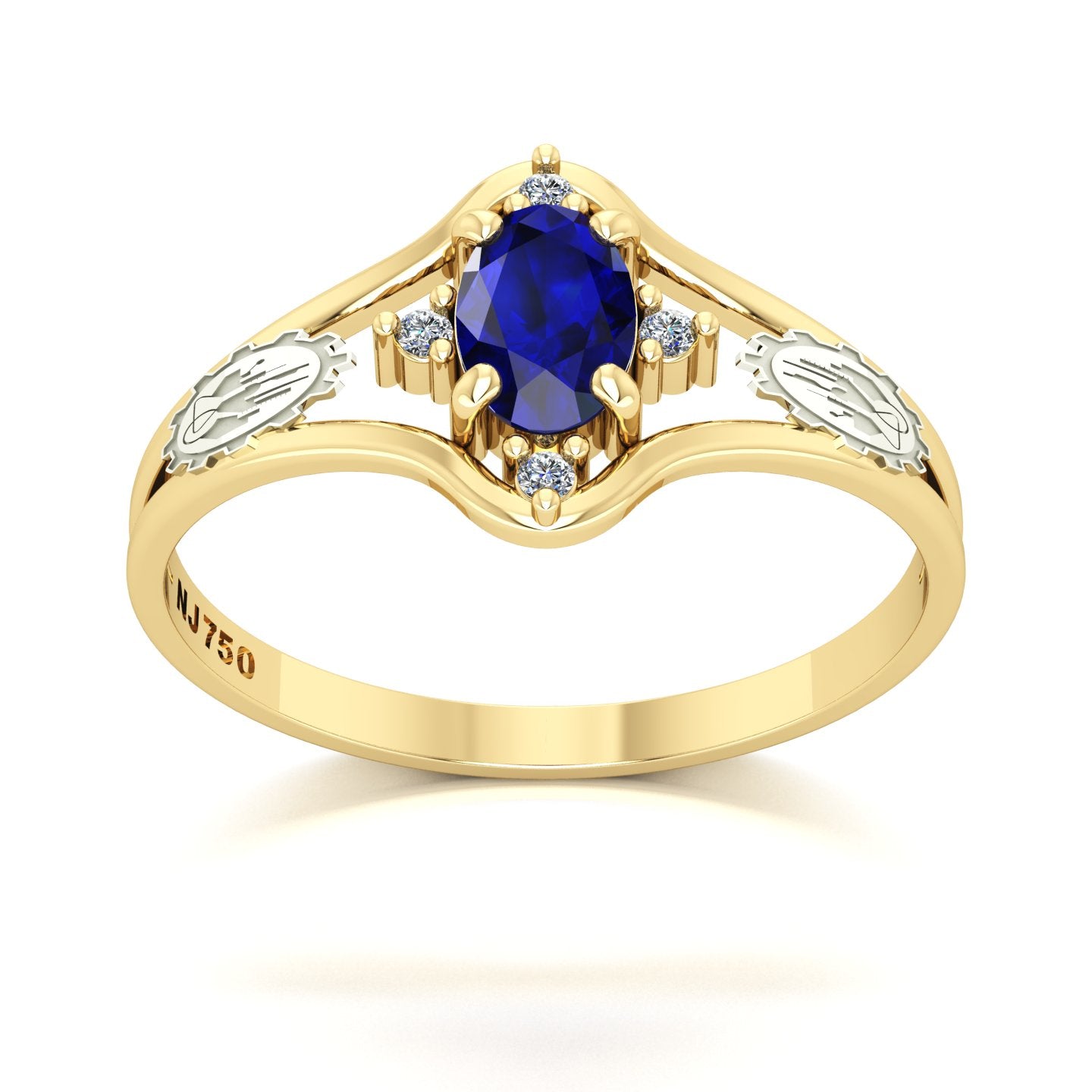 Anel de Formatura Engenharia Química Star Ouro 18k