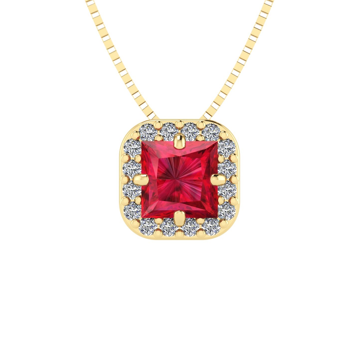 Pingente Big Square em Ouro 18k