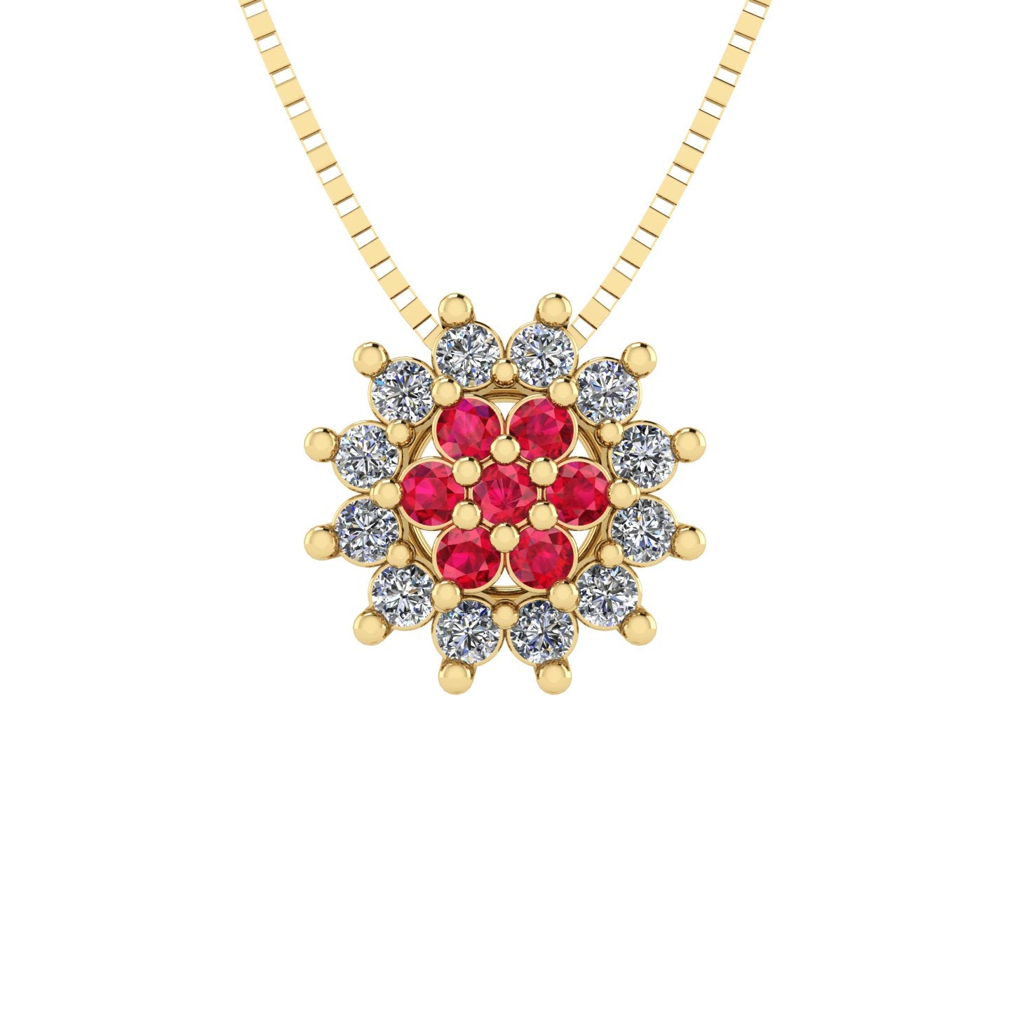 Pingente Flower em Ouro 18k