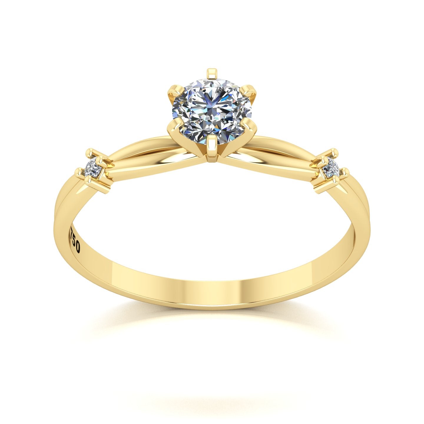Anel de Noivado Promise Ouro 18k