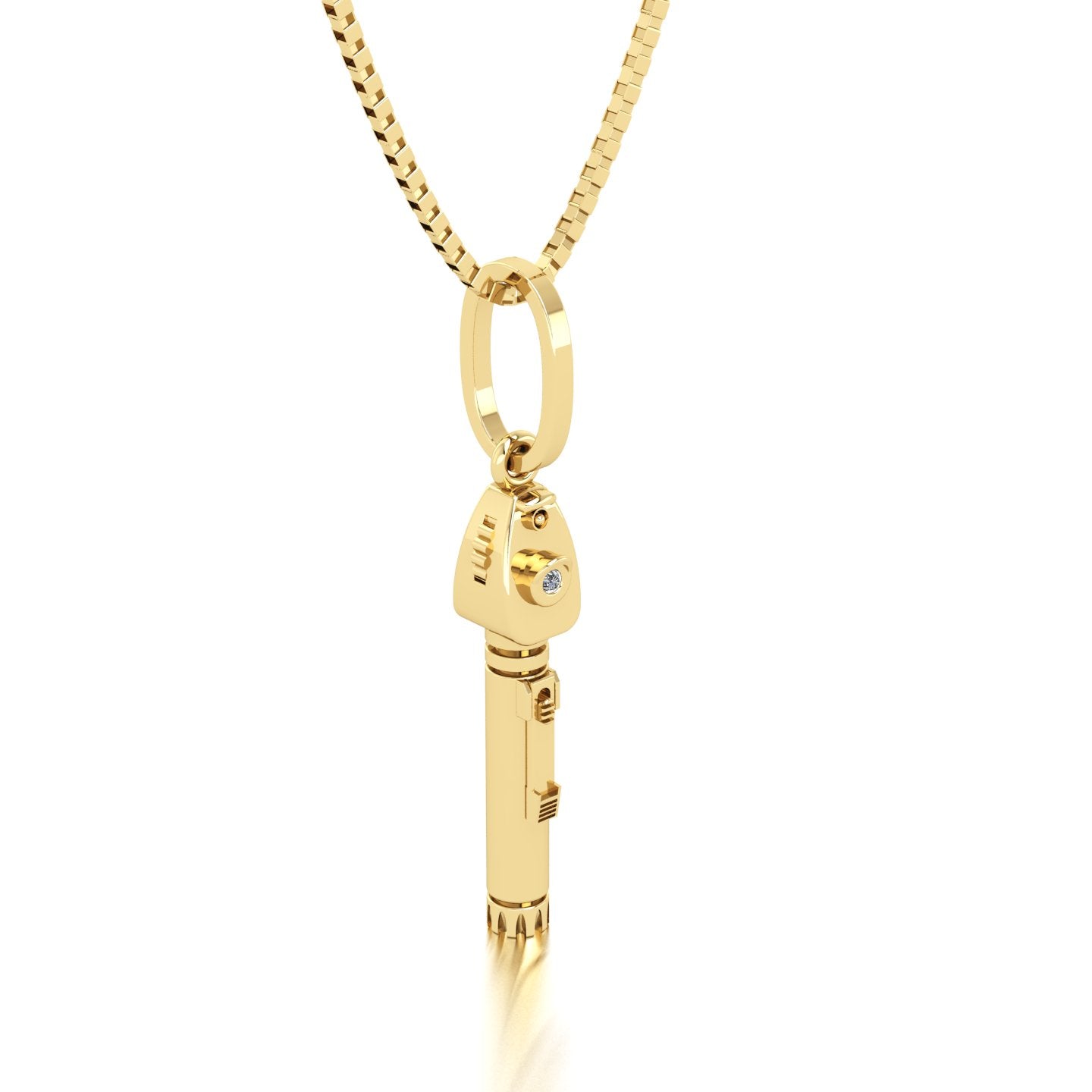 Pingente de Oftalmoscópio 15mm Ouro 18k