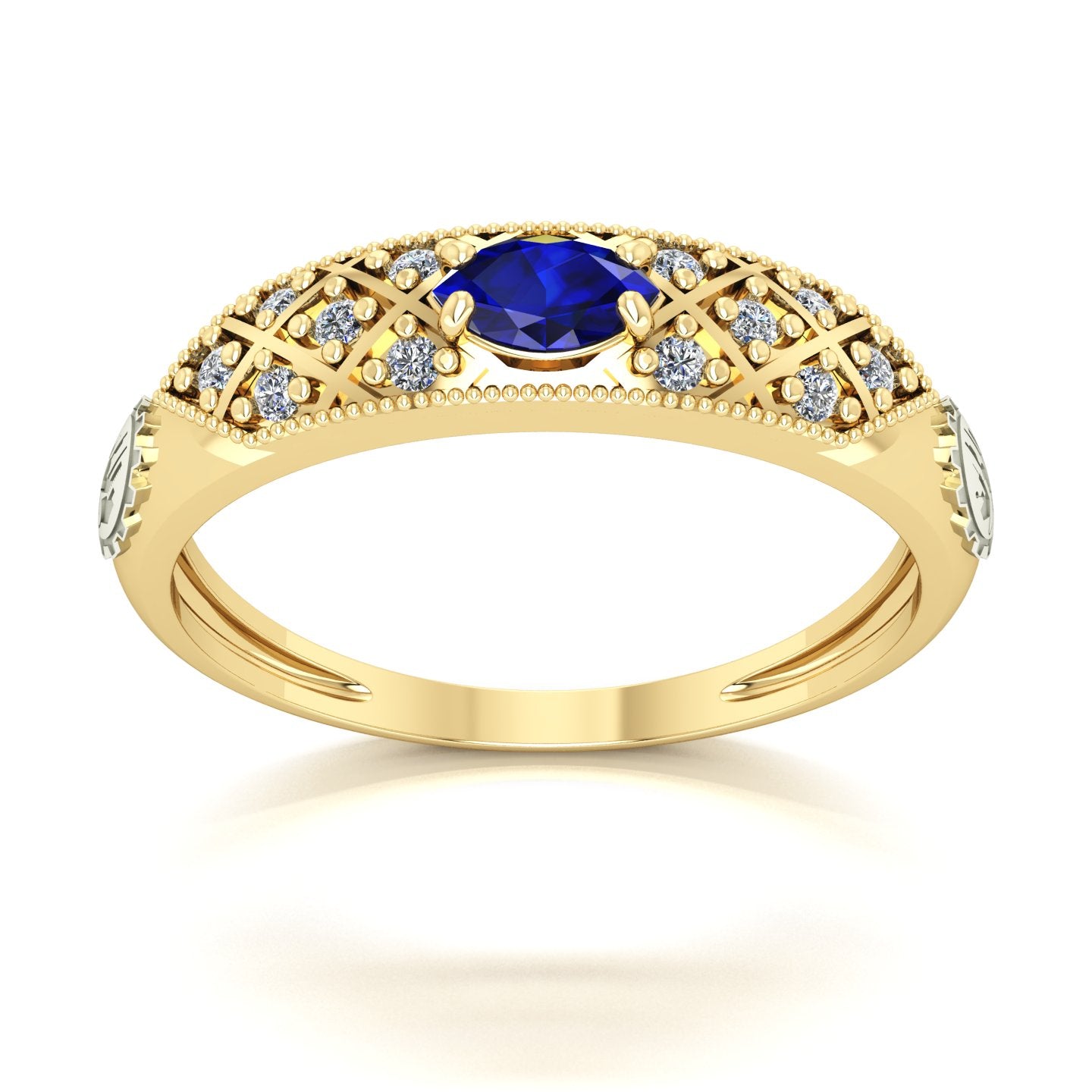 Anel de Formatura de Engenharia Química Classic Ouro 18k
