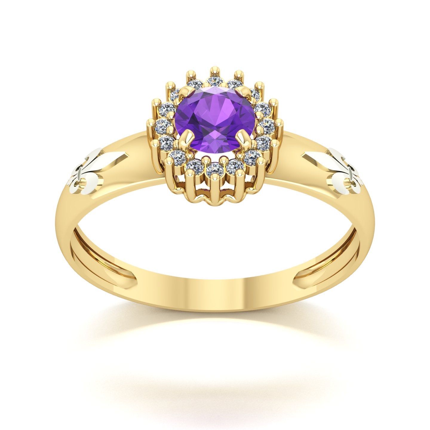 Anel de Formatura de Letras Majestic Ouro 18k