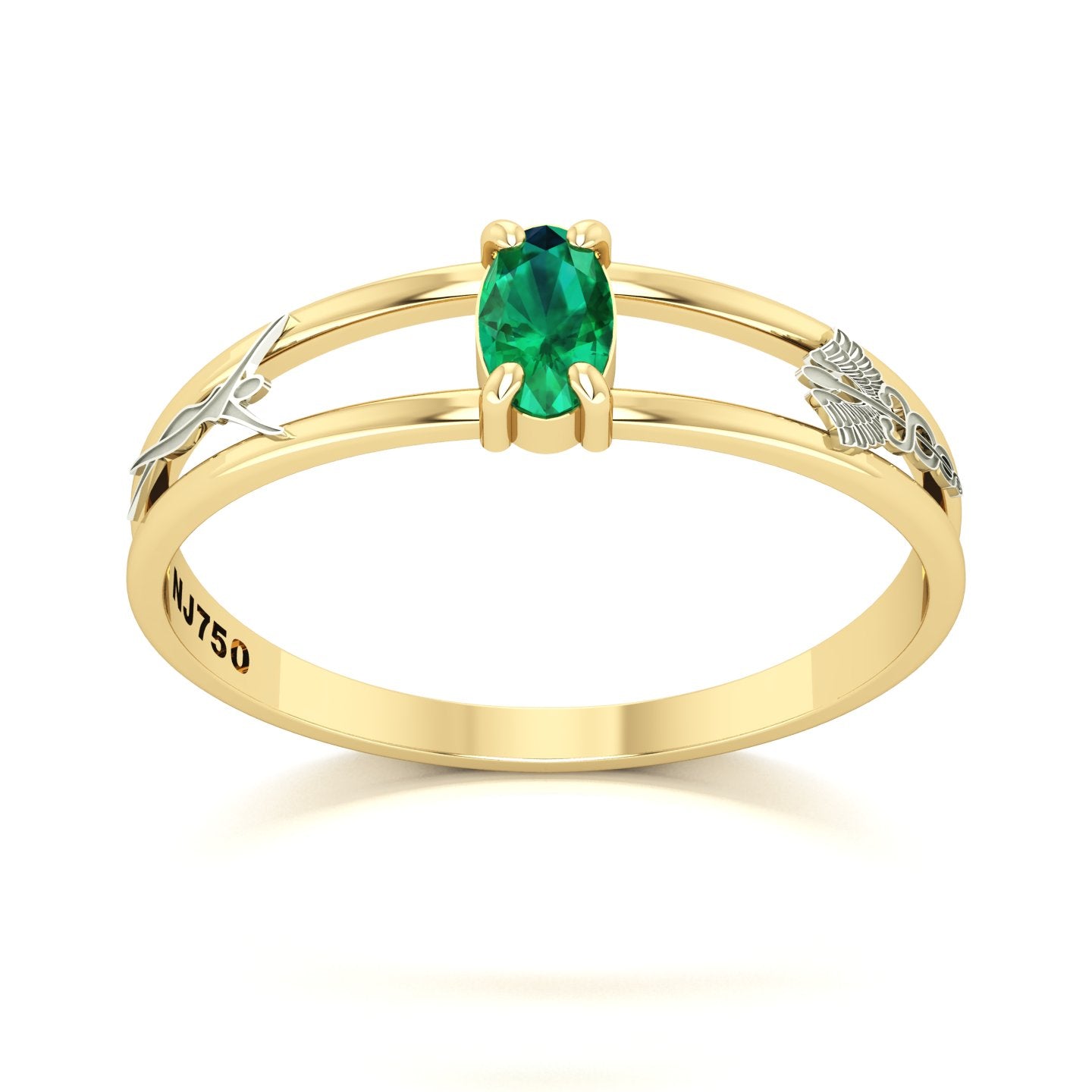 Anel de Formatura de Estética Nexus III Ouro 18k