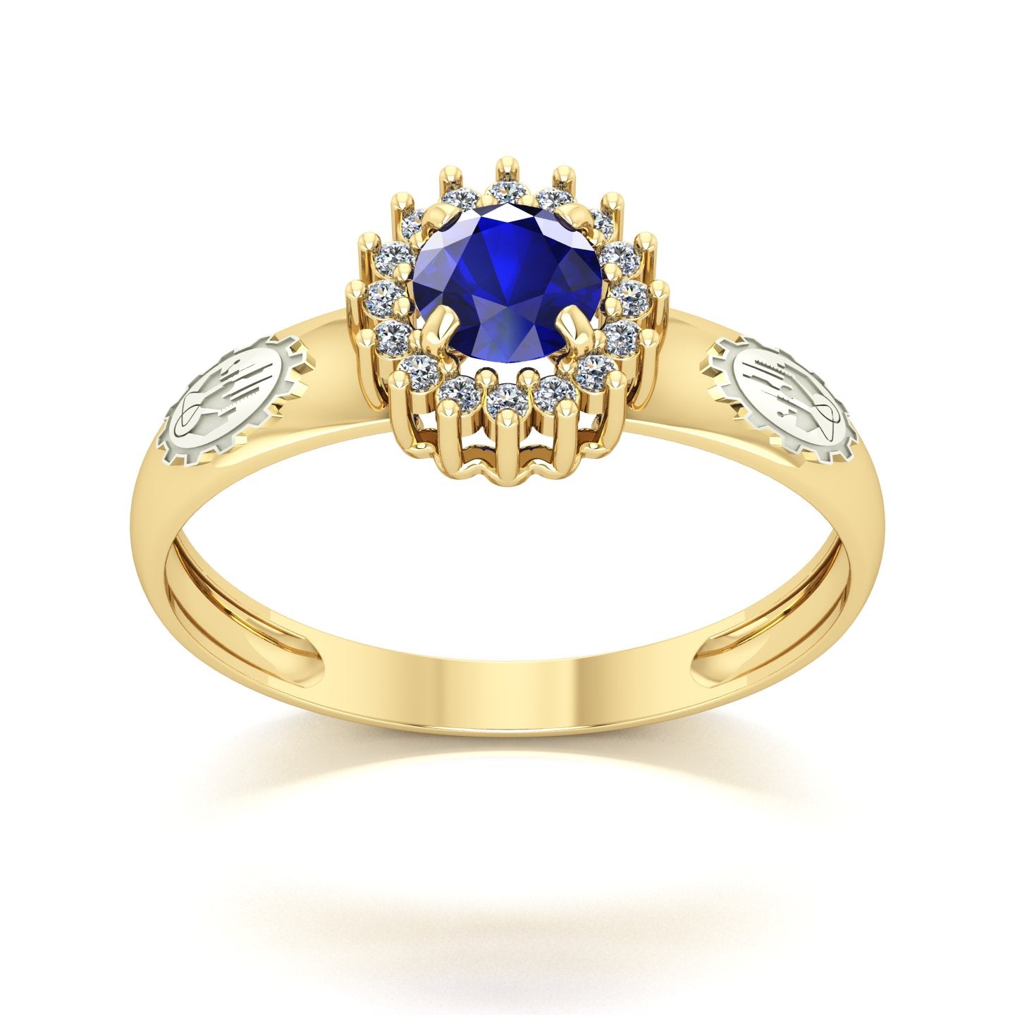 Anel de Formatura de Engenharia Química Majestic Ouro 18k