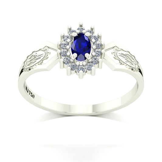 Anel de Formatura de Engenharia Química Lovely IV Ouro 18k