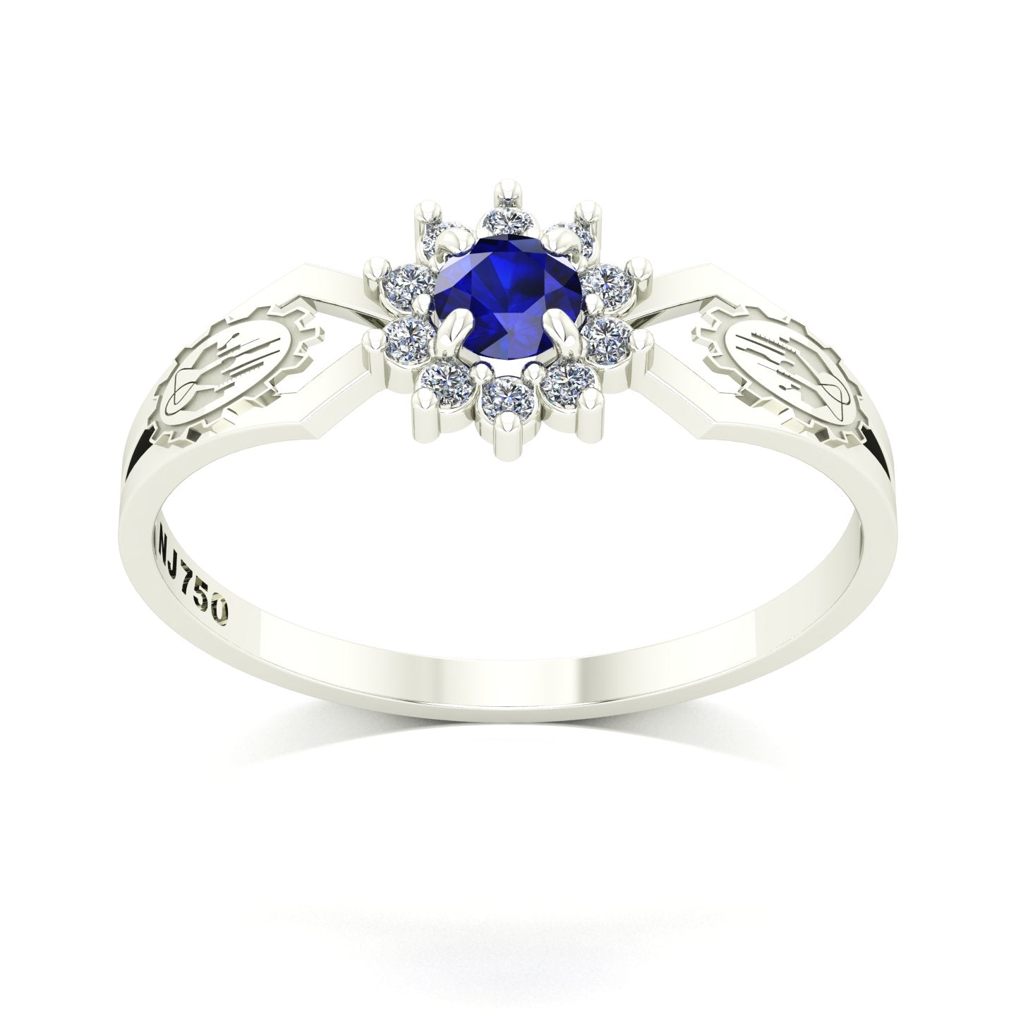 Anel de Formatura de Engenharia Química Lovely II Ouro 18k