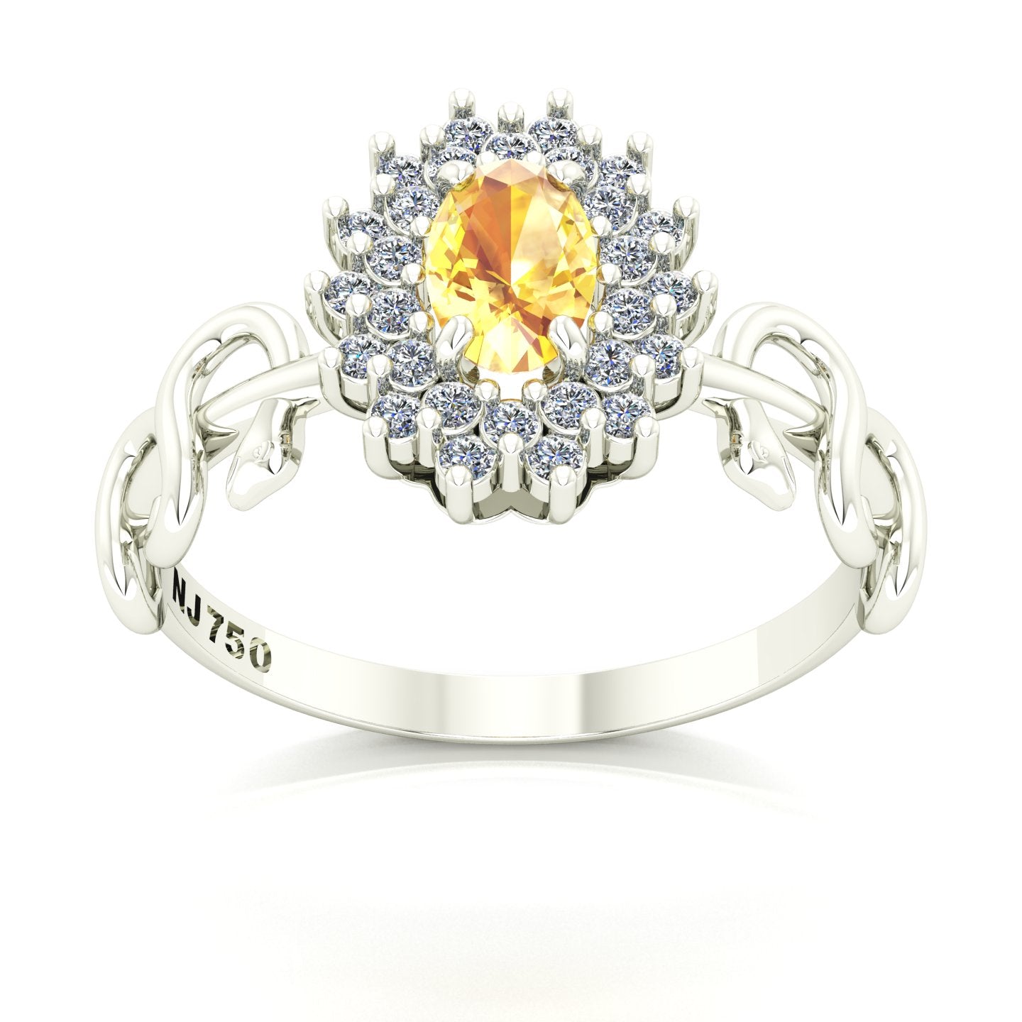 Anel de Formatura de Farmácia Bright Snakes Ouro 18k