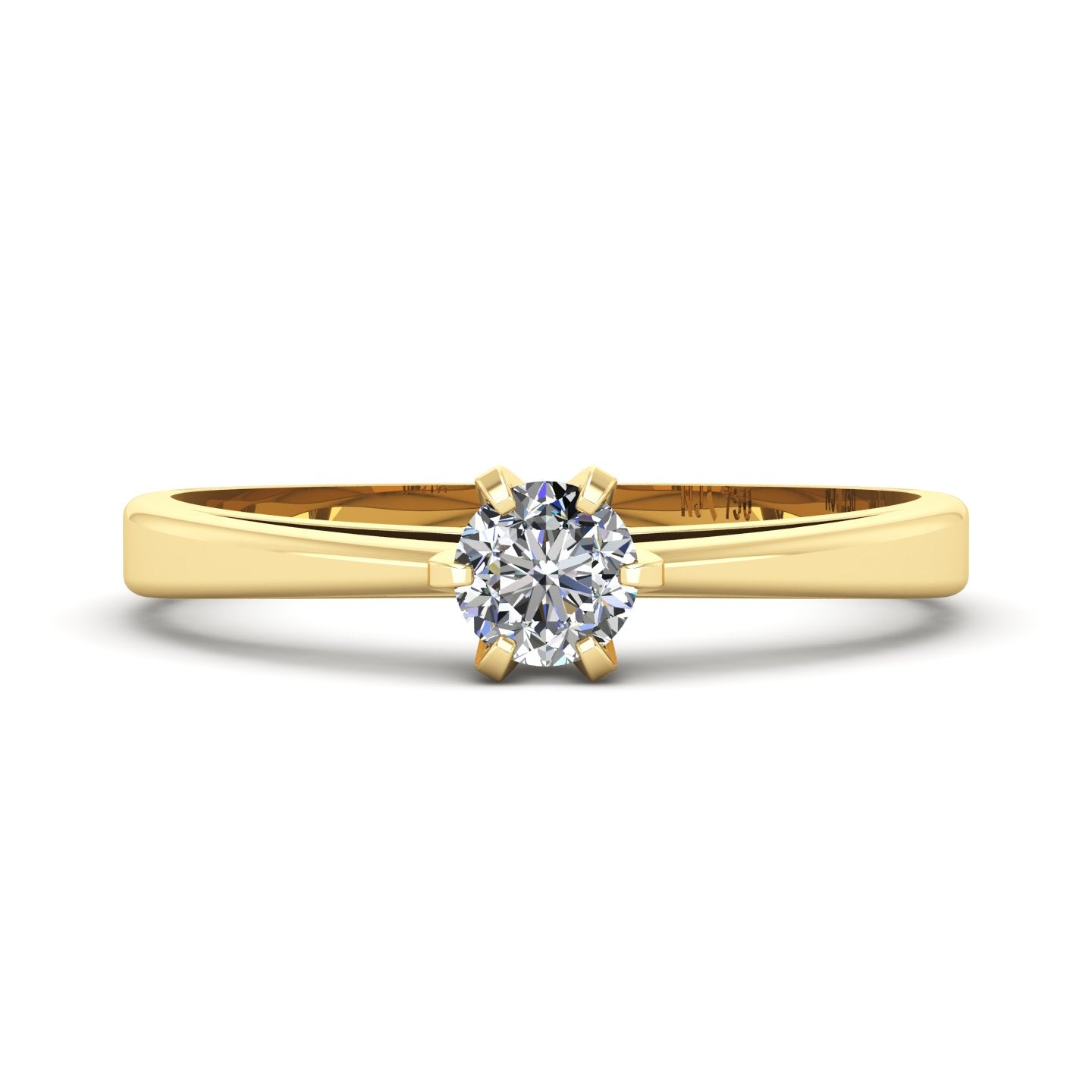 Anel de Noivado Faith Ouro 18k