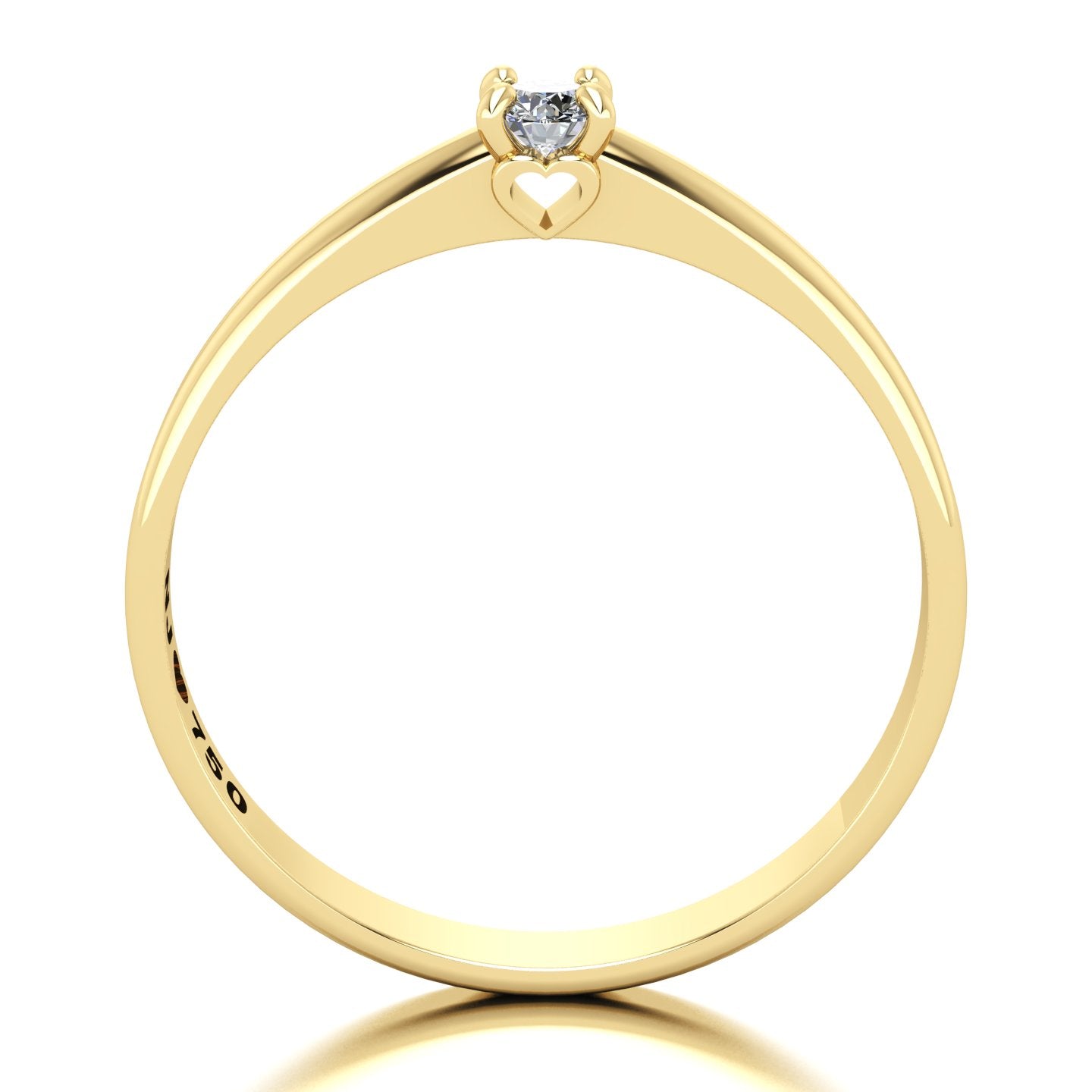Anel de Noivado Charming Ouro 18k