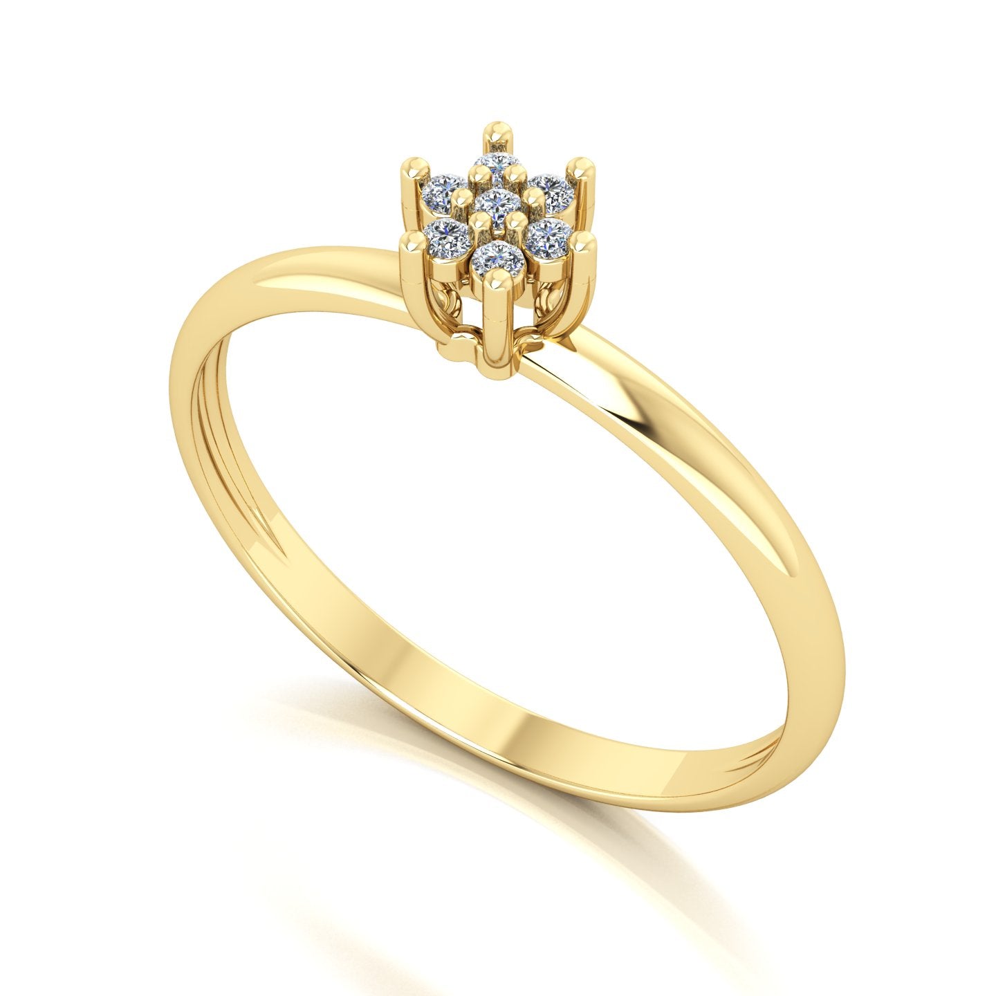 Anel de Noivado Florence Ouro 18k