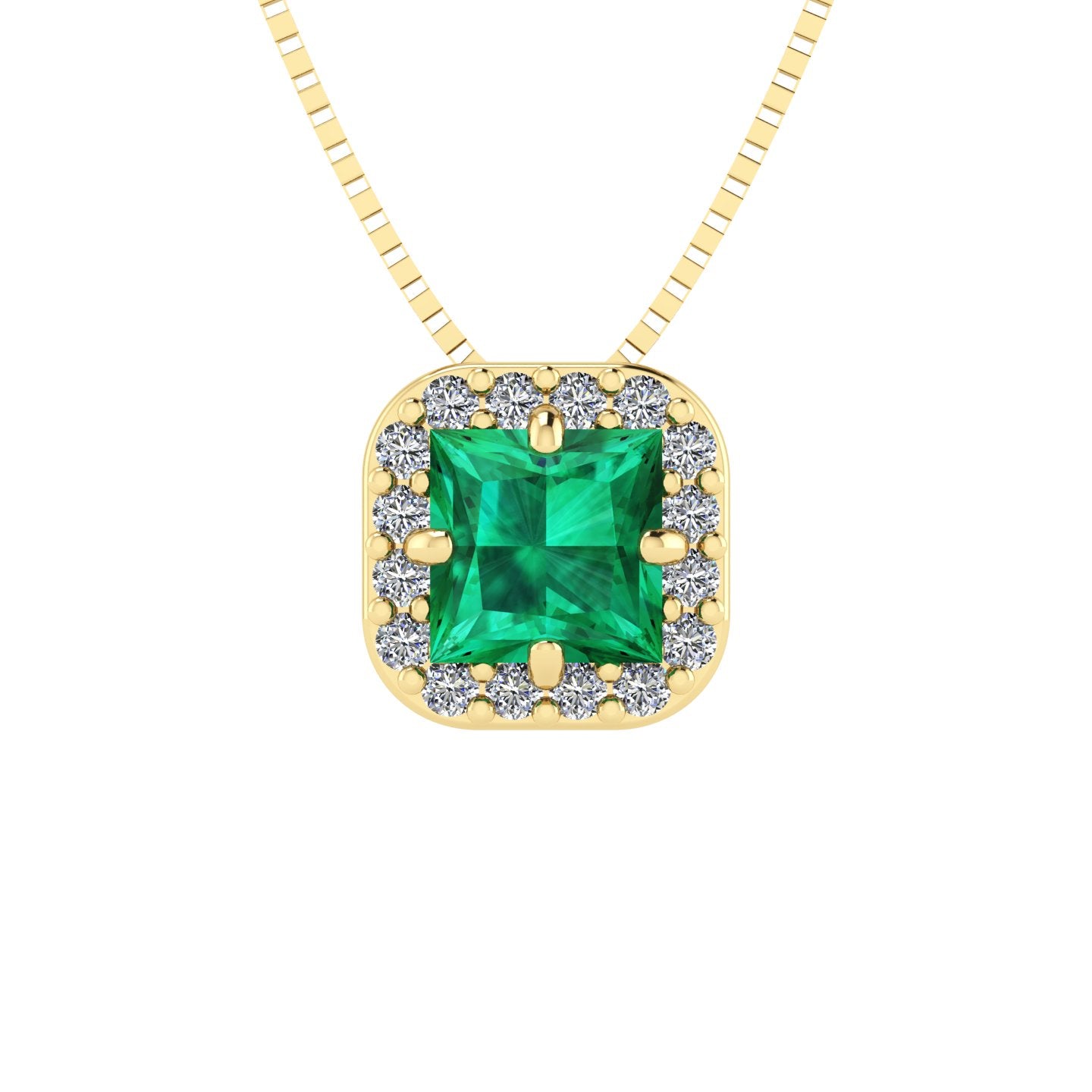 Pingente Big Square em Ouro 18k