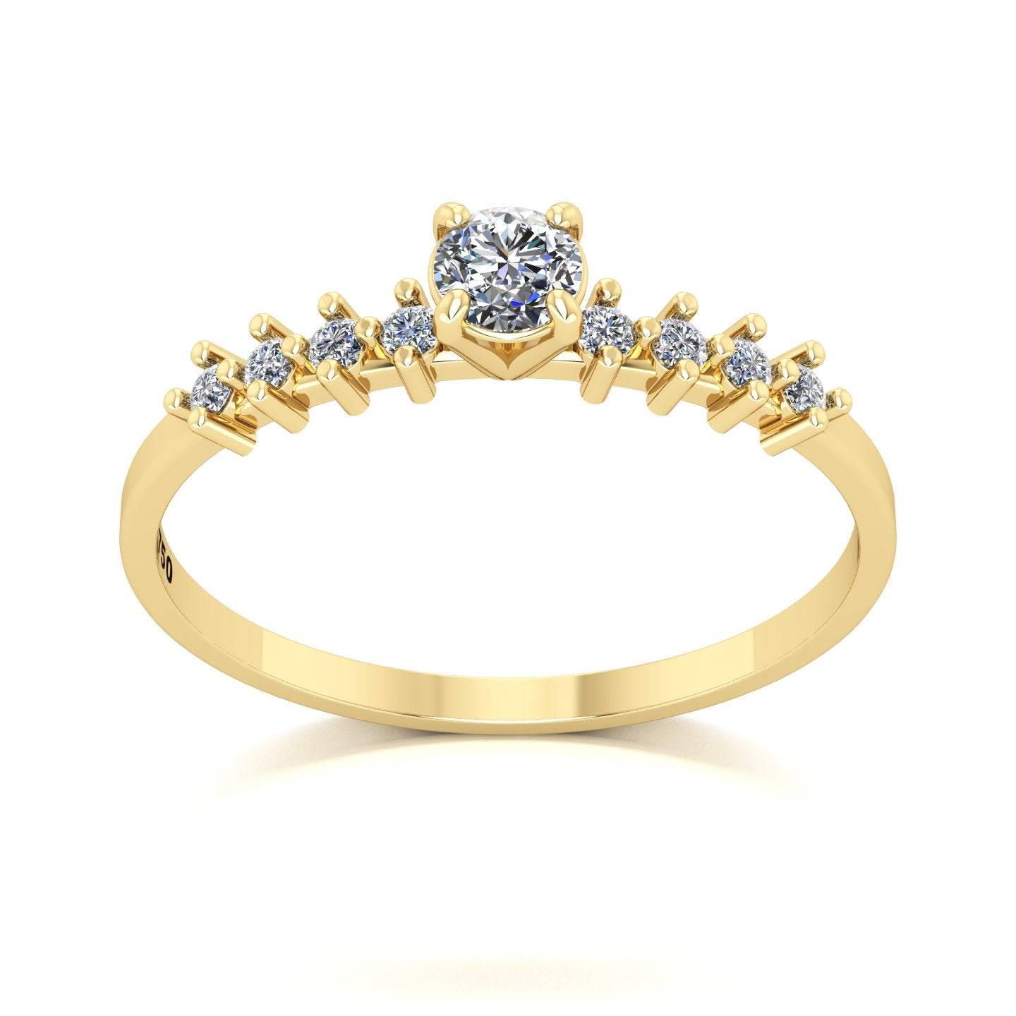 Anel de Noivado Spark Ouro 18k