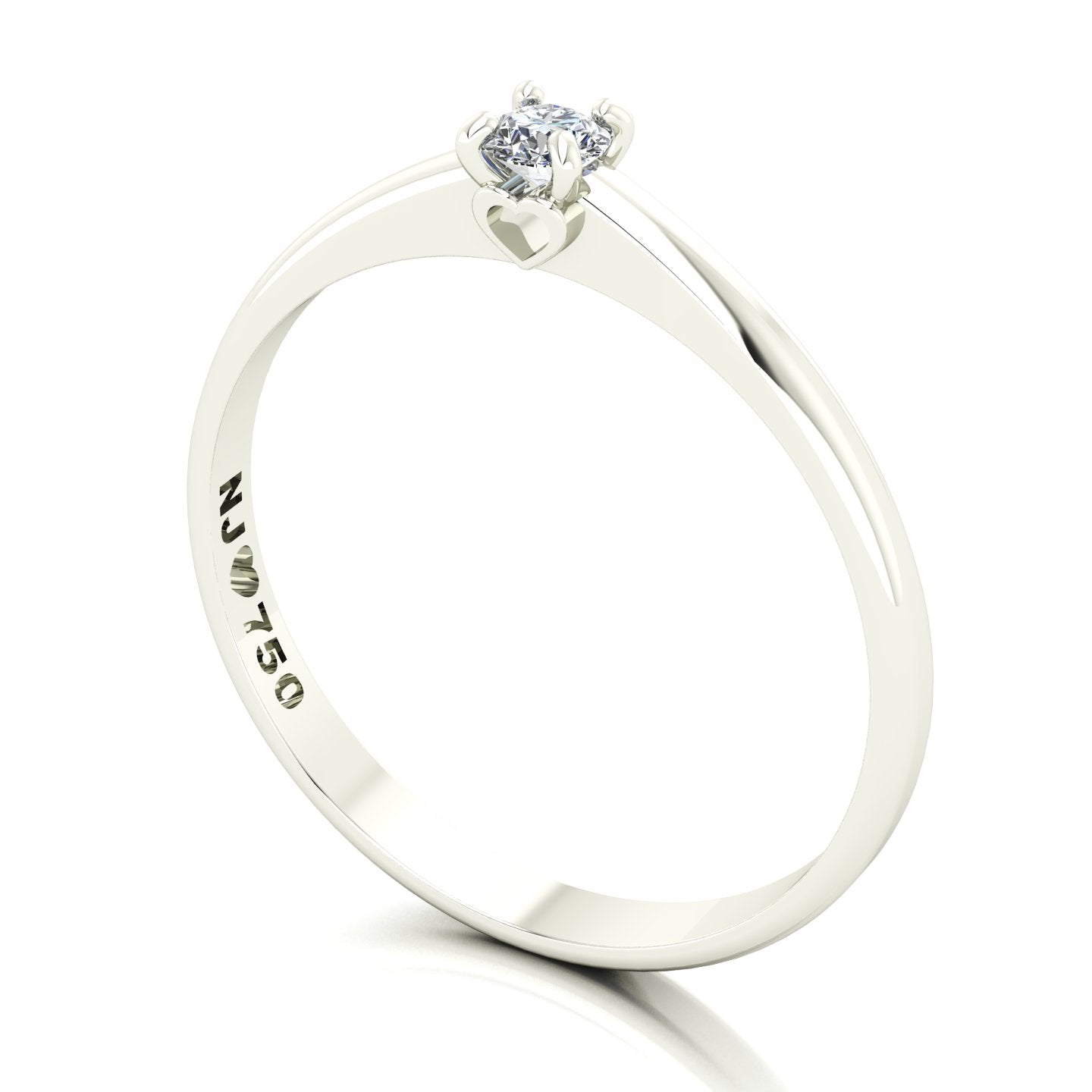 Anel de Noivado Charming Ouro 18k