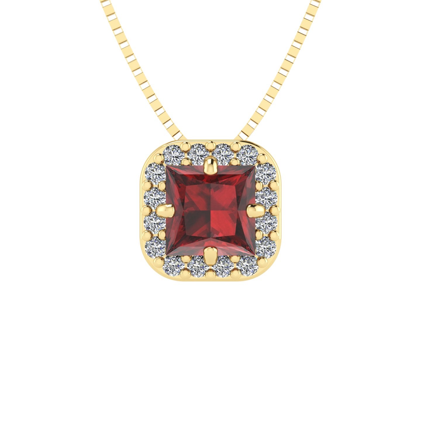 Pingente Big Square em Ouro 18k