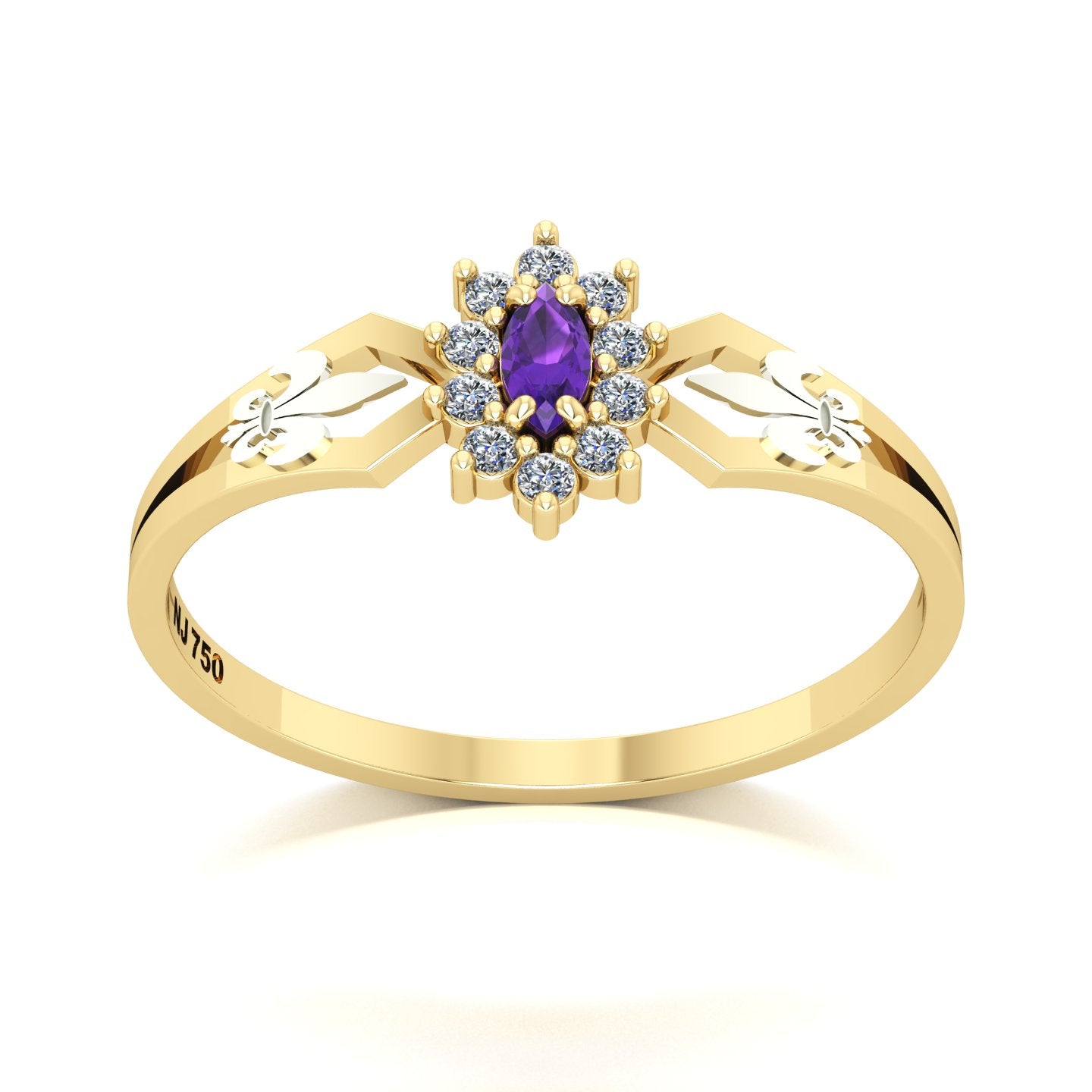 Anel de Formatura de Letras Lovely Ouro 18k
