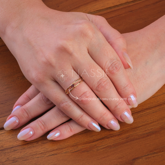 Anel de Formatura de Odontologia Nexus IV Ouro 18k