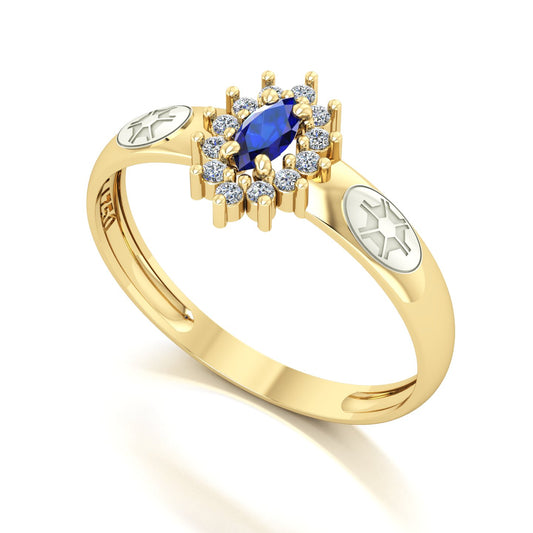 Anel de Formatura de Engenharia Agronômica Evermore III Ouro 18k