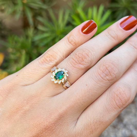 Anel de Formatura de Biomedicina Magnus Flos Ouro 18k