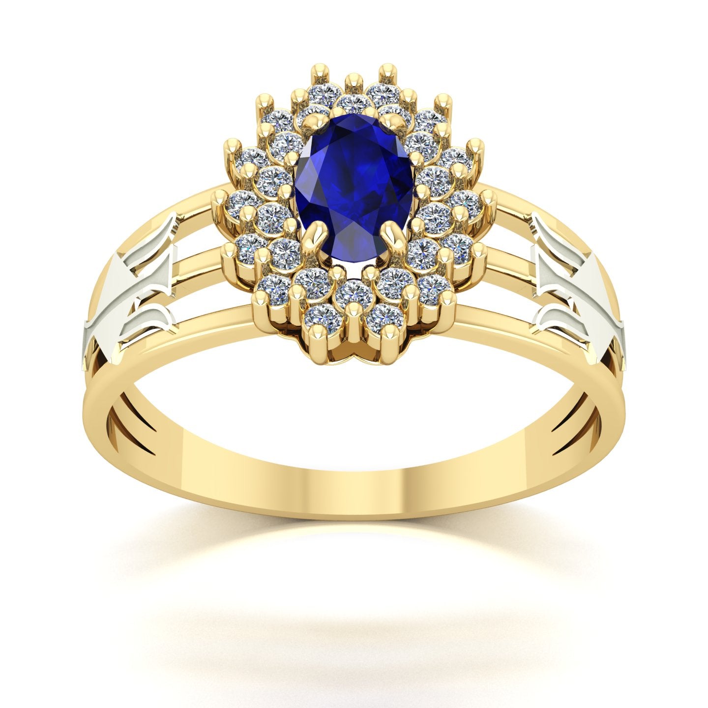 Anel de Formatura de Recursos Humanos Bright Ouro 18k