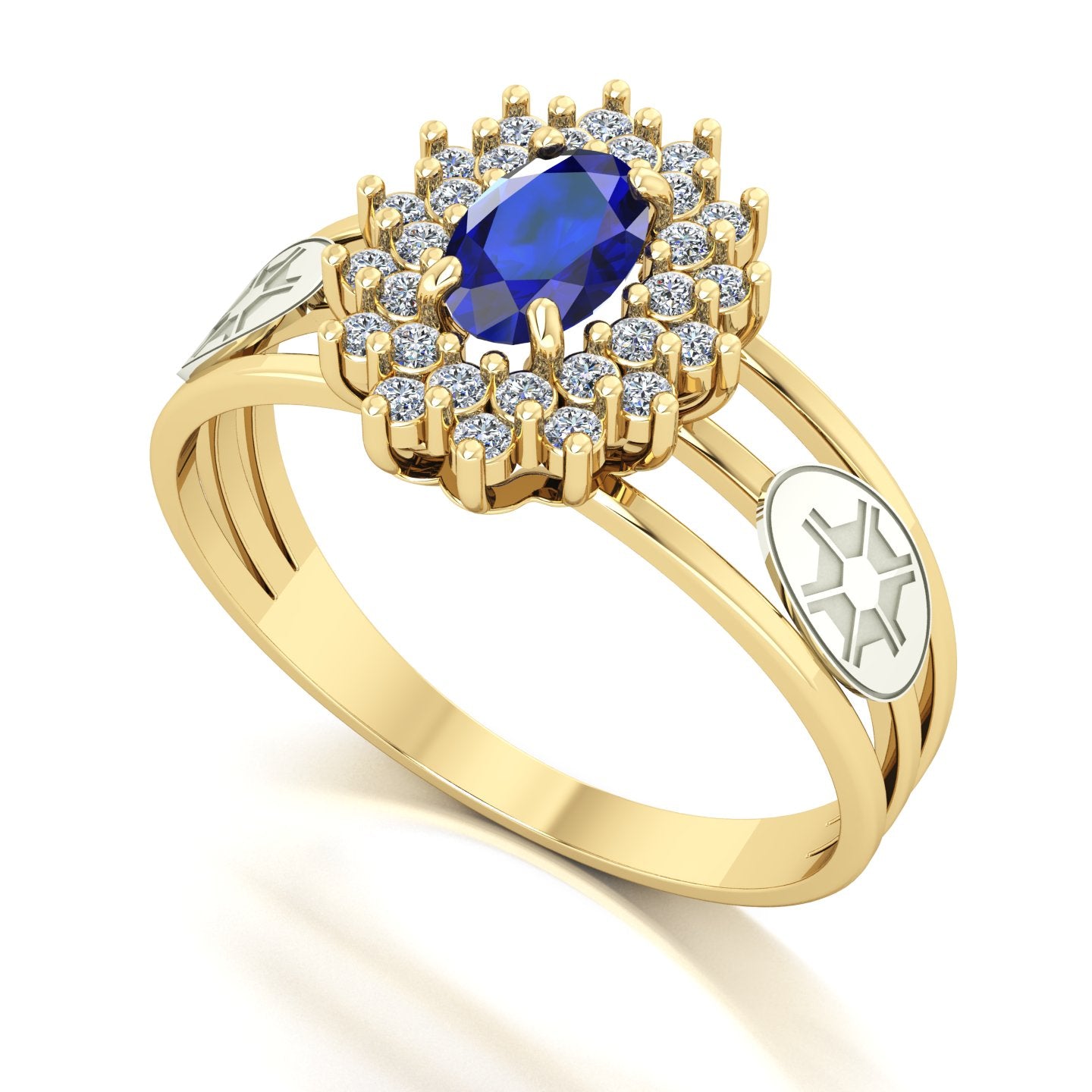 Anel de Formatura de Engenharia Agronômica Bright Ouro 18k