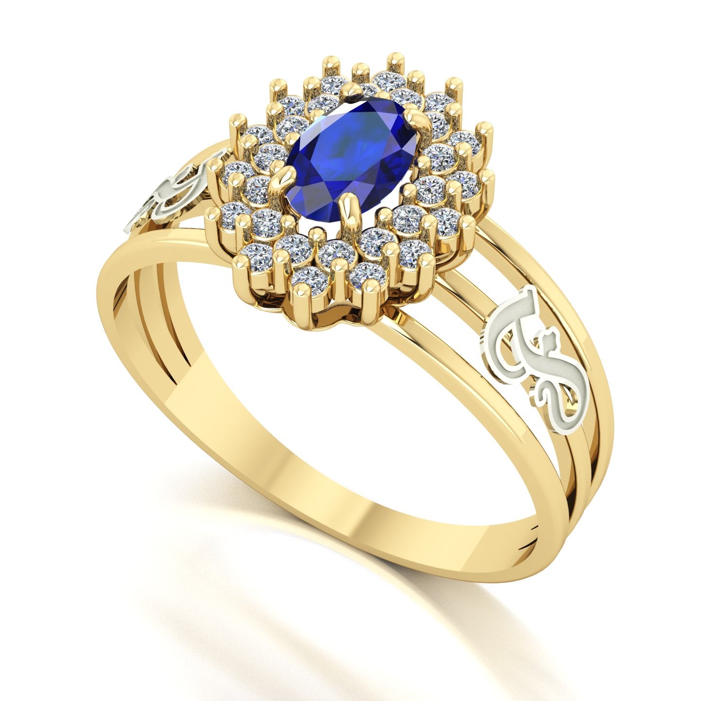 Anel de Formatura de Fonoaudiologia Bright Ouro 18k