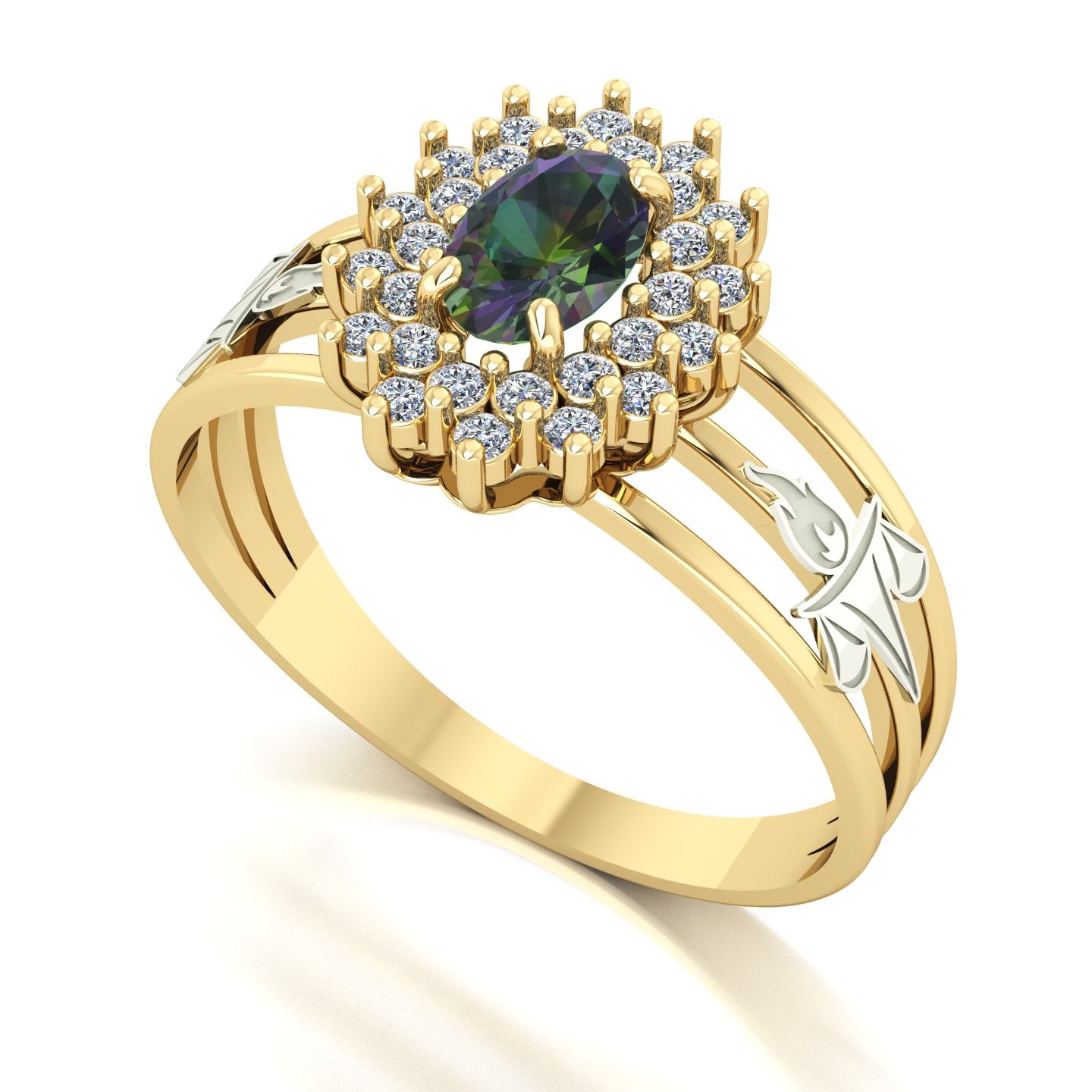 Anel de Formatura de Serviço Social Bright Ouro 18k