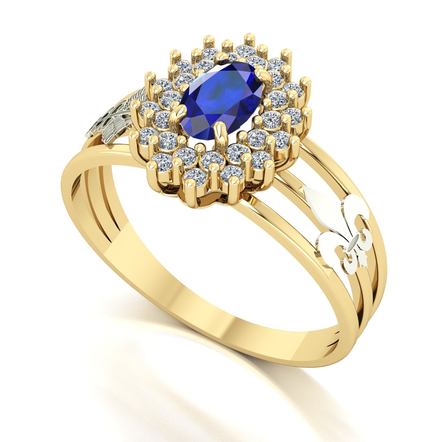 Anel de Formatura de Pedagogia Bright Ouro 18k