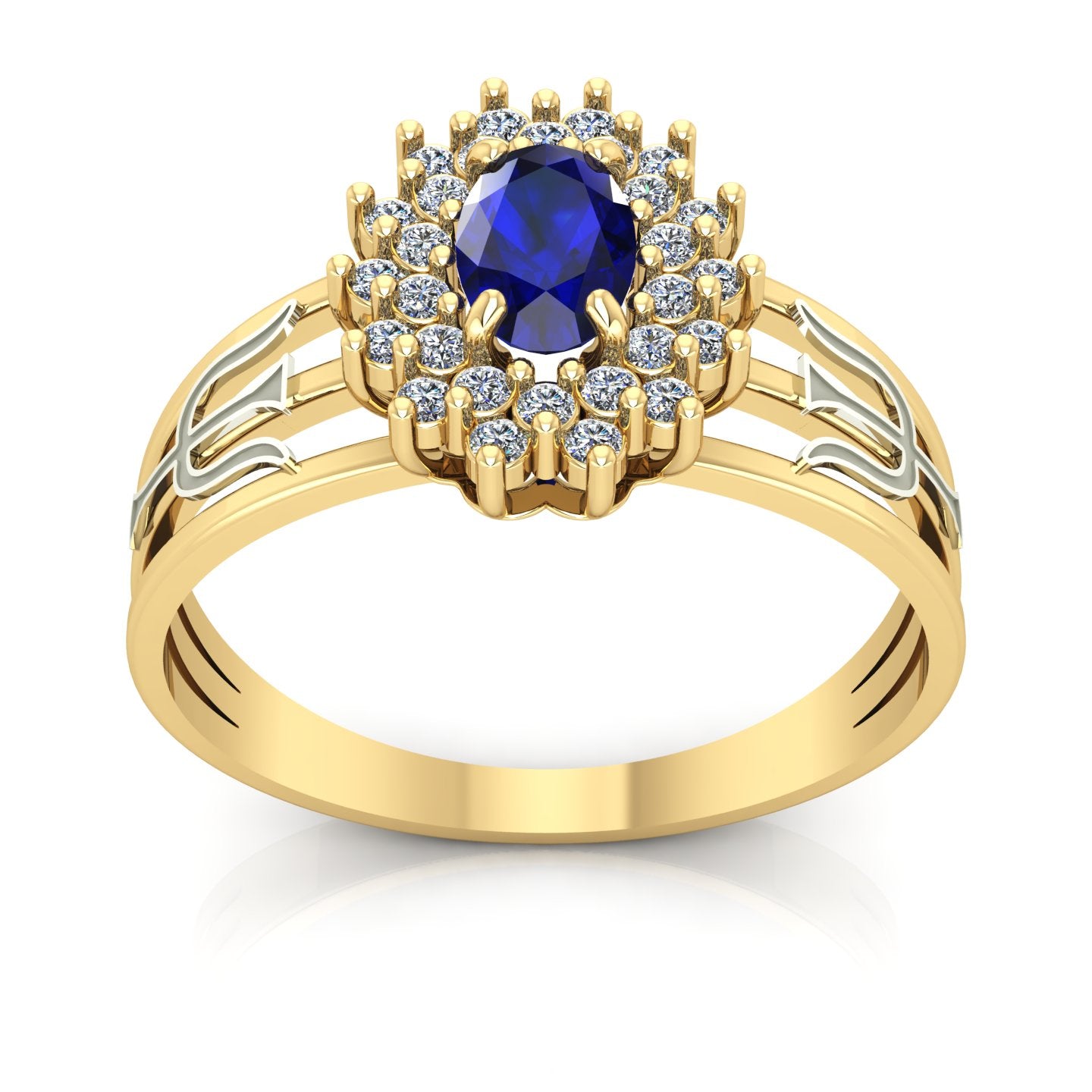 Anel de Formatura de Psicologia Bright Ouro 18k