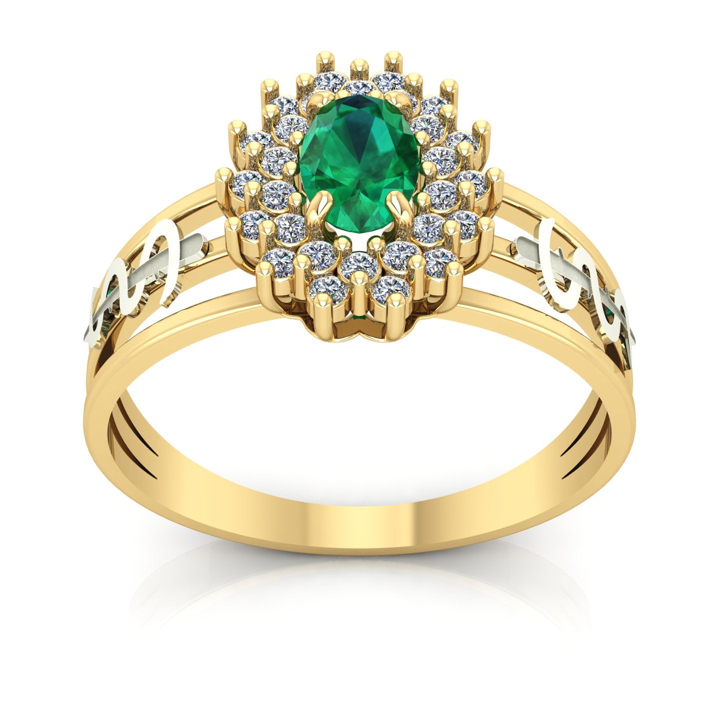 Anel de Formatura de Medicina Bright Ouro 18k